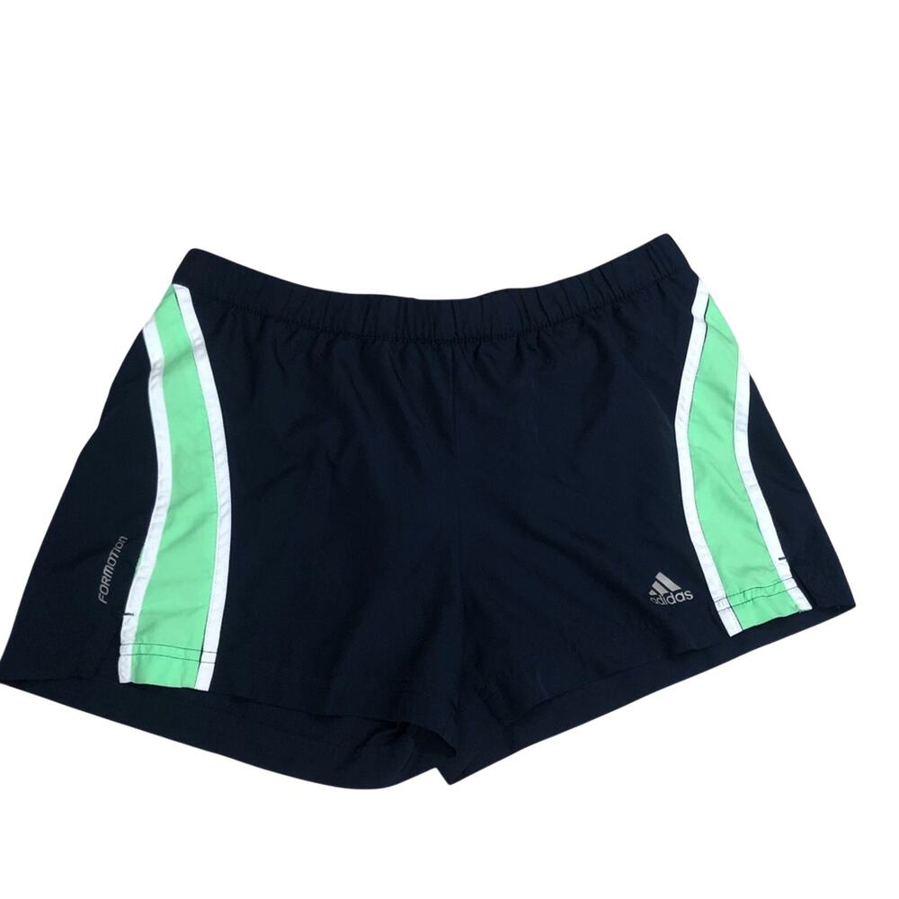 Adidas Green Navy Athletic Shorts Sports Climalite 365 Moisture Wick Fabric - Picture 5 of 16